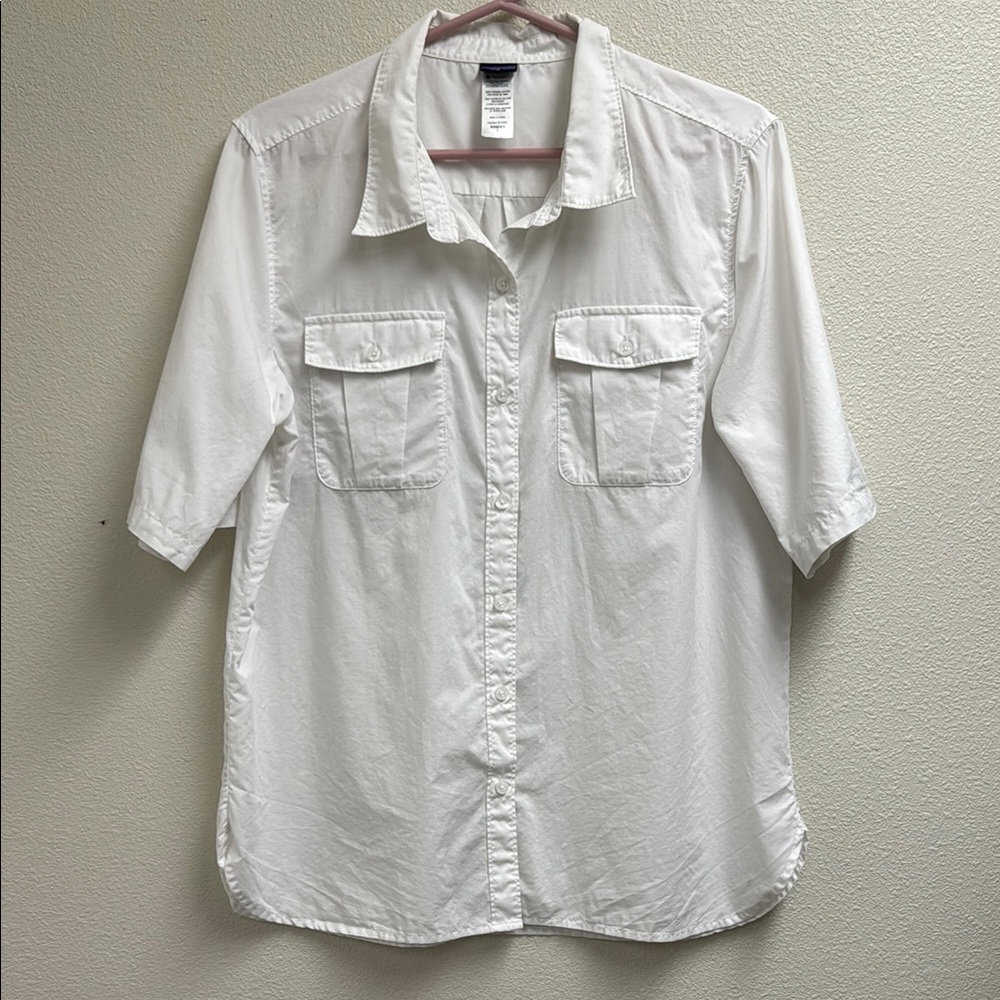 Women’s Patagonia White Button-Up Shirt